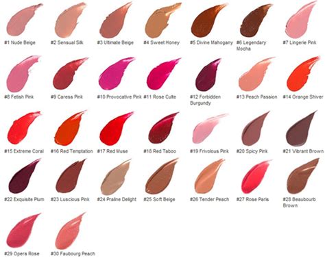 ysl 123 lip|YSL lip gloss chart.